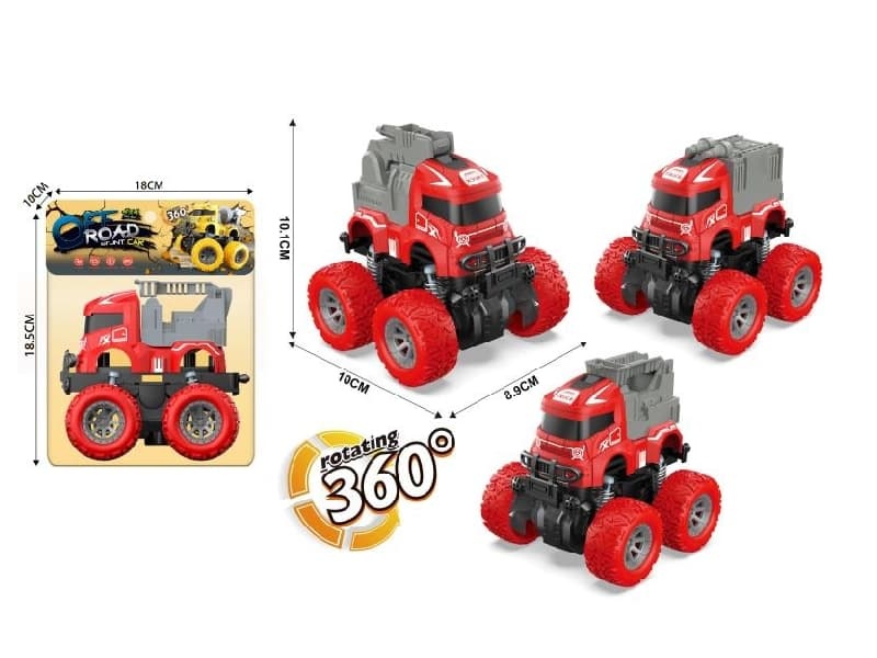 Double Friction/Four-Wheel Drive/Stunt Fire Truck