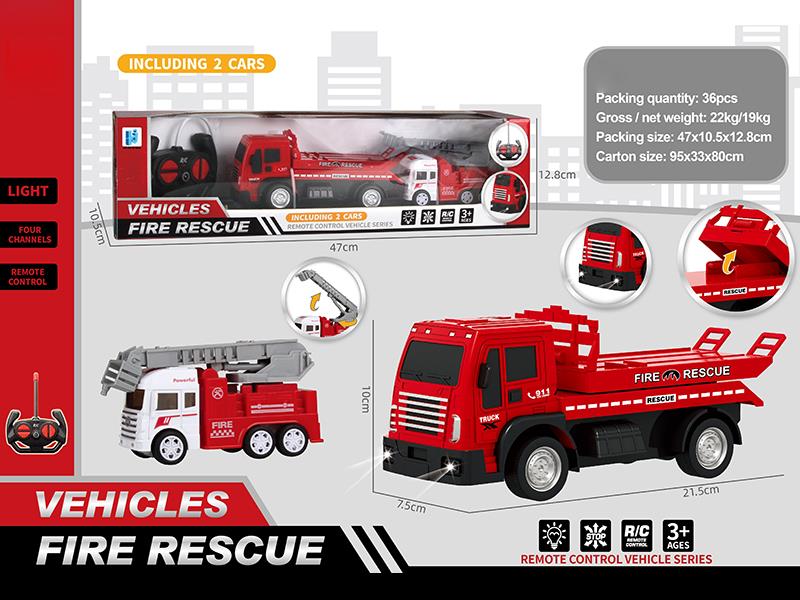 4-Channel Remote Control Rescue Cars