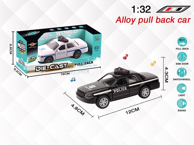 1:32  Alloy Open Doors Pull Back Police Car With Light And Music