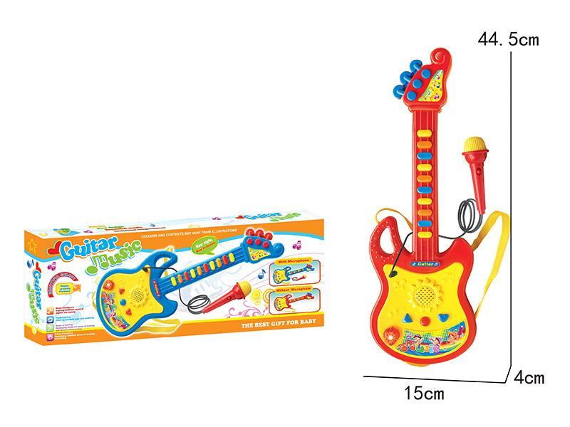 Guitar With Light And Music ,Microphone