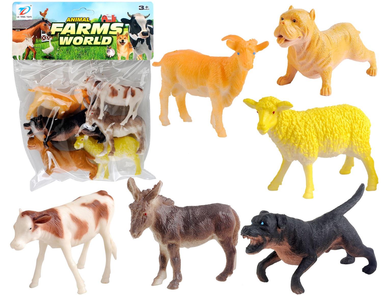 Pvc Simulation Farm Animal 6Pcs