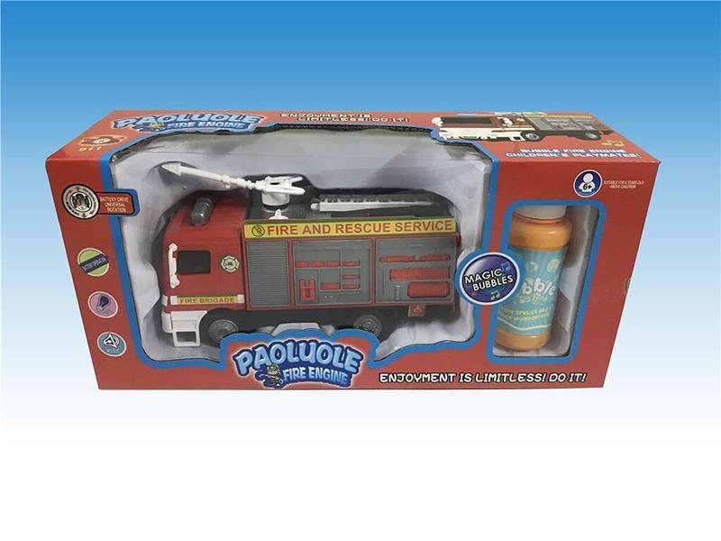 B/O Go And Bump Fire Engine Bubble Car