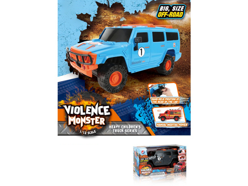 1:12 Fire Wheel Hummer Inertia Vehicle