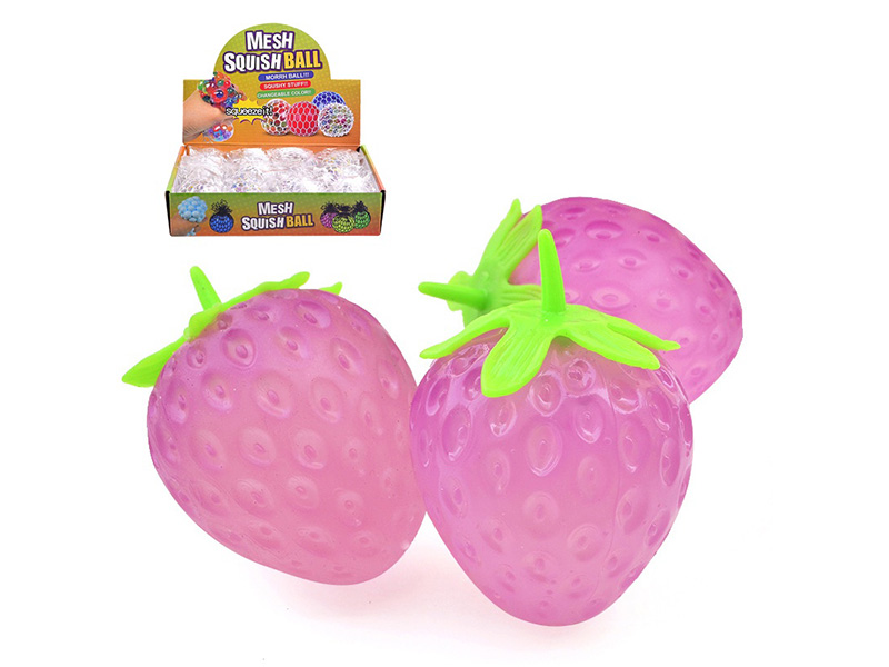 Small Photochromic Maltose Strawberry Squeeze Toy