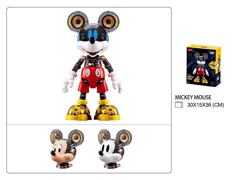 Assembly Mickey Cyber Mechanical Version With Magnetic Control Light 312pcs
