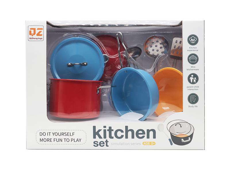 Multicolour Stainless Steel Tableware Toys