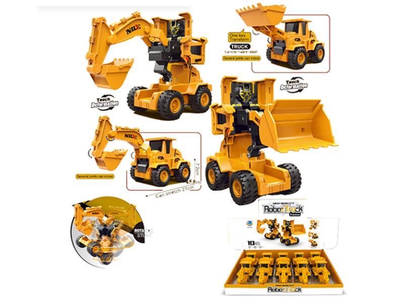 Simulated Friction Transformation Engineering Truck 10pcs