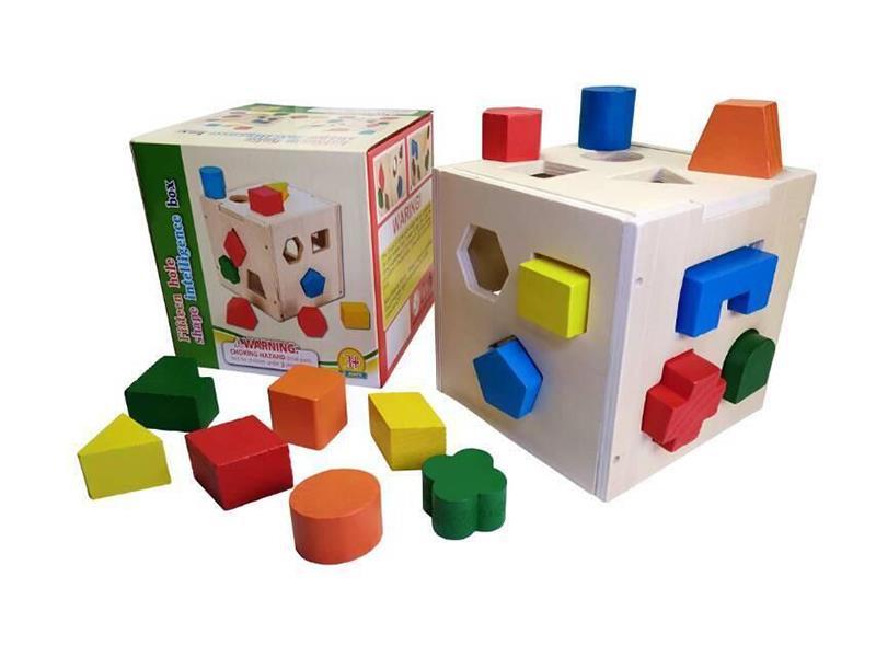 Wooden Shape Block Matching Box