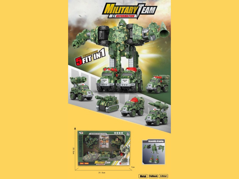 A Military Five-In-One Robot Made Of Recoil Alloy