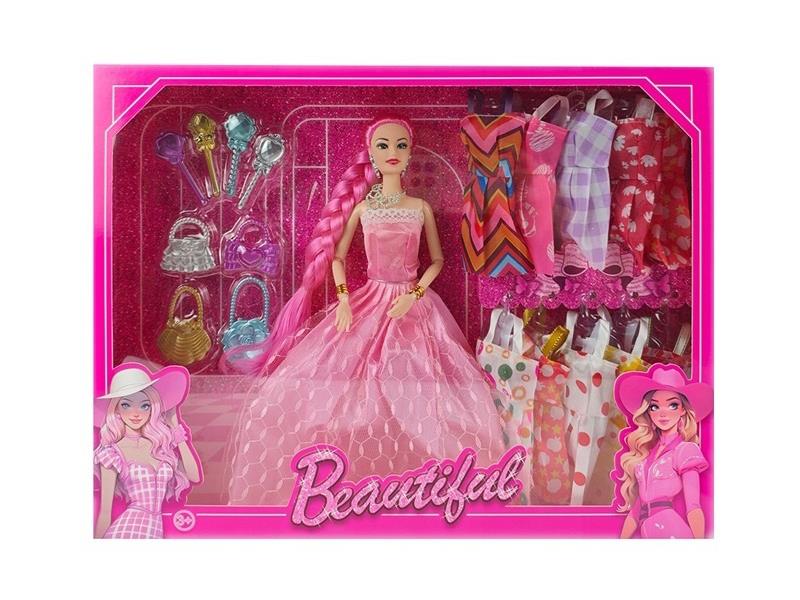 11.5-Inch Solid 9-Joint Wedding Dress Doll With Shoes, Vacuum-Formed Accessories, Bag, Hanging Skirt Accessories