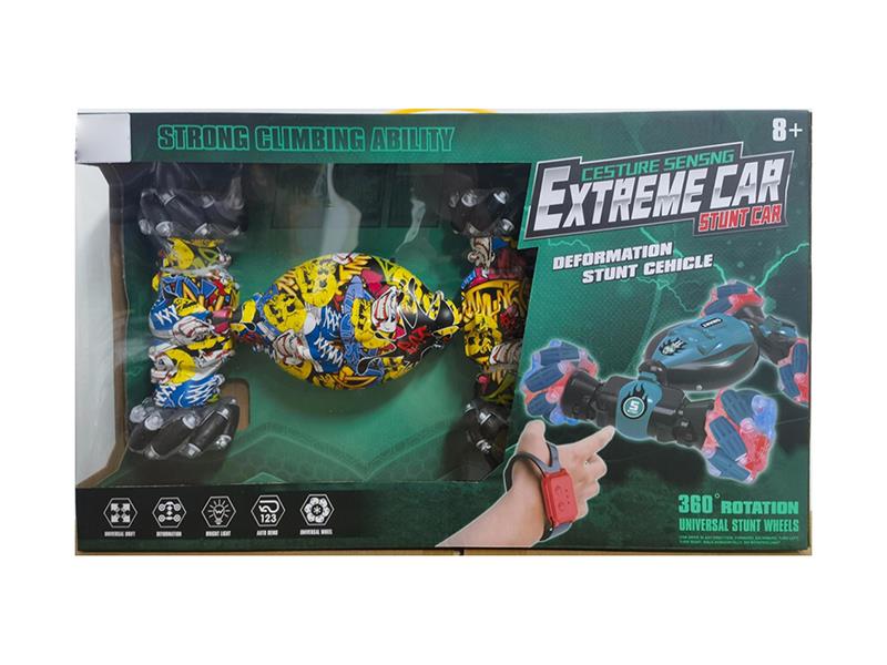 1:16 2.4G 8-Channel Remote Control Stunt Car With Lights(Included Batteries)