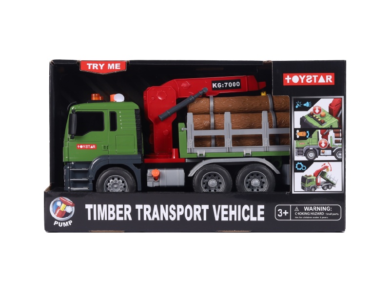 1:10 Inertial Wood Transport Vehicle (Sound, Light, Inflation, Multi-Functional)