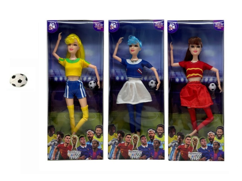 11.5-Inch 13-Joint Solid World Cup Female Star Football With A Football Blister Cover