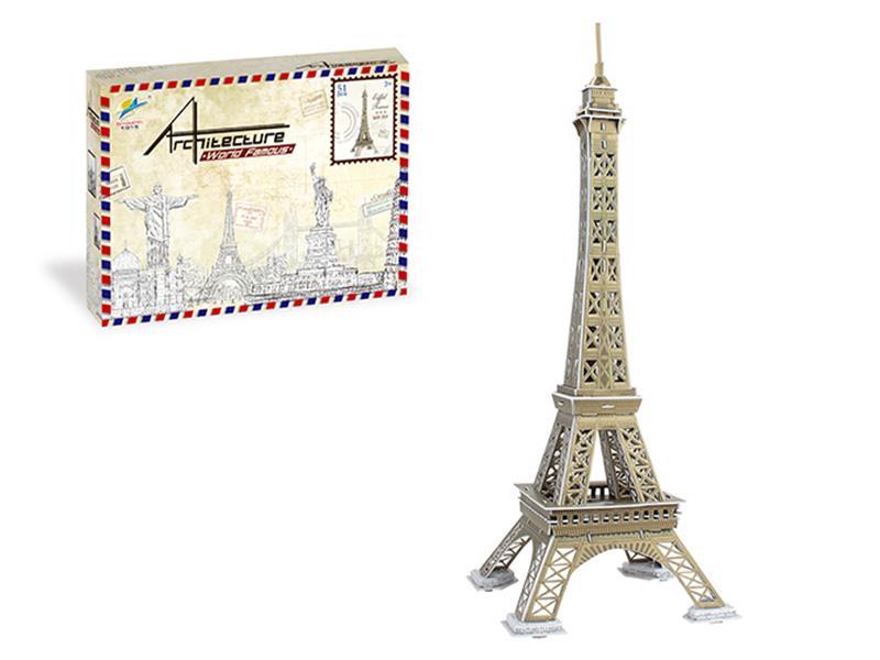 4PCS Eiffel Tower 3D Jigsaw Puzzle (English)