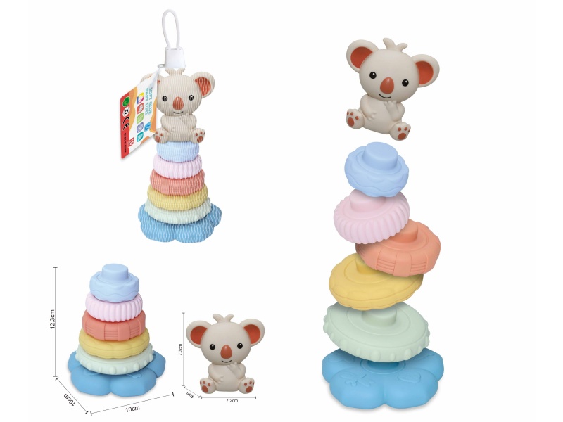 Soft Plastic Animal Stacking Toy(Koala) 7pcs
