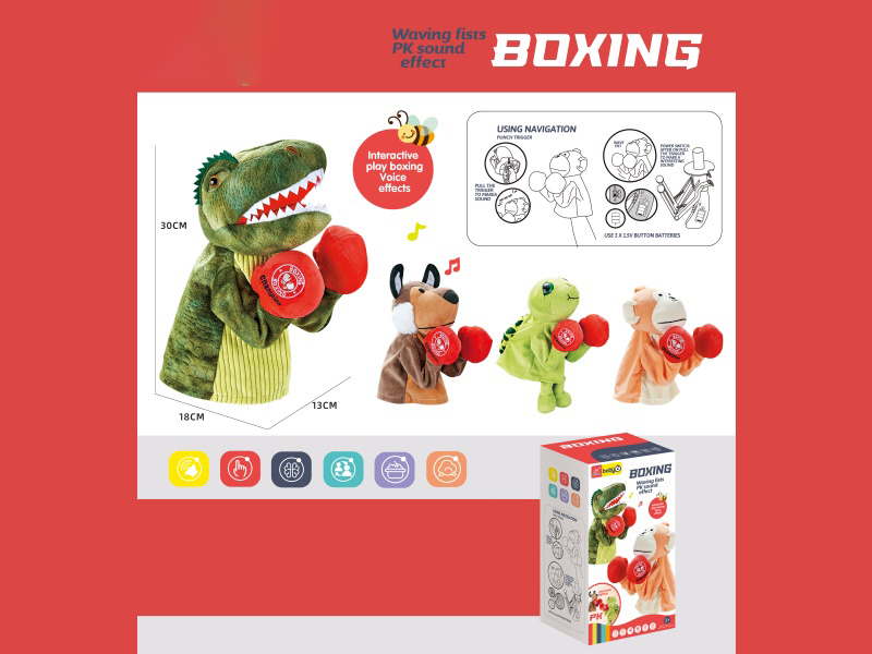 Plush Dinosaur Boxing Doll