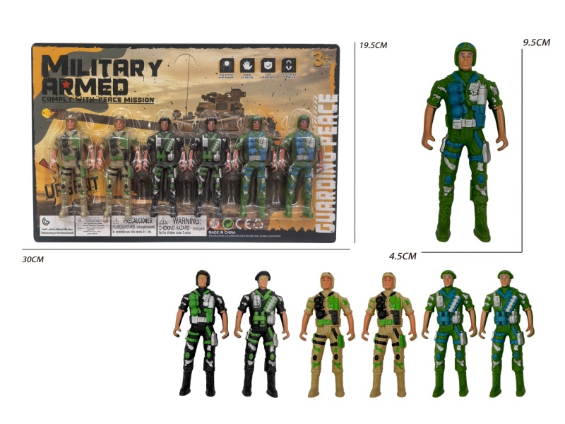 6 Soldiers (Yellow/Black/Green)