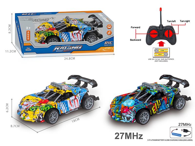 27MHz 1:20 4CH Remote Control Bugatti Graffiti Racing Car(Included  Batteries)