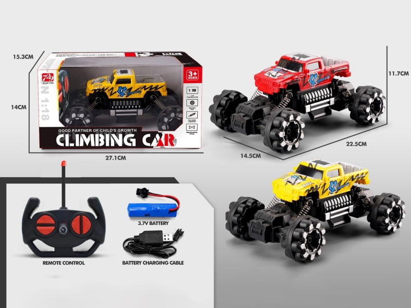 1:18 Graffiti Remote Control Climbing Car