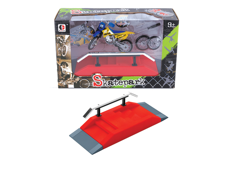 Motorcycle Finger Skateboard Skate Park Set