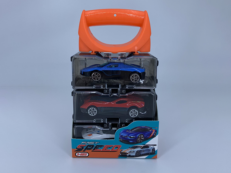 Portable Storage Box Alloy Cars Set