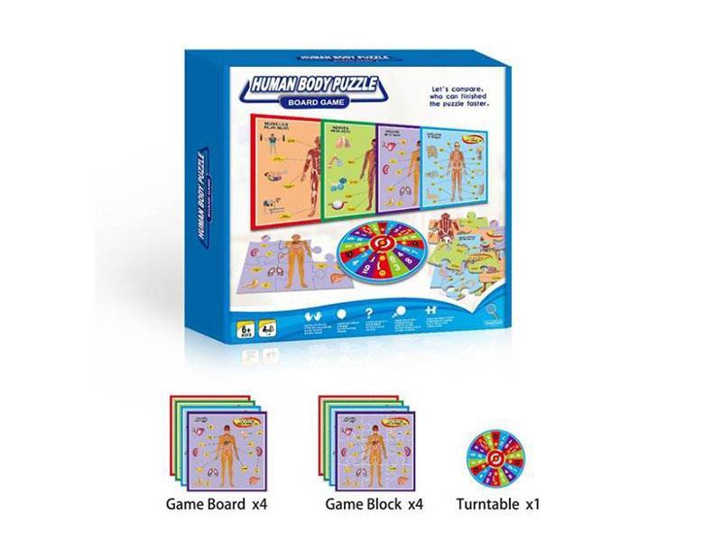 Human Body Puzzle Board Game