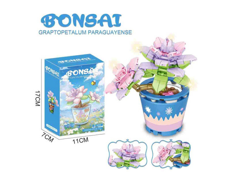 Succulent Building Block Flower Shop 173Pcs- Flower Series