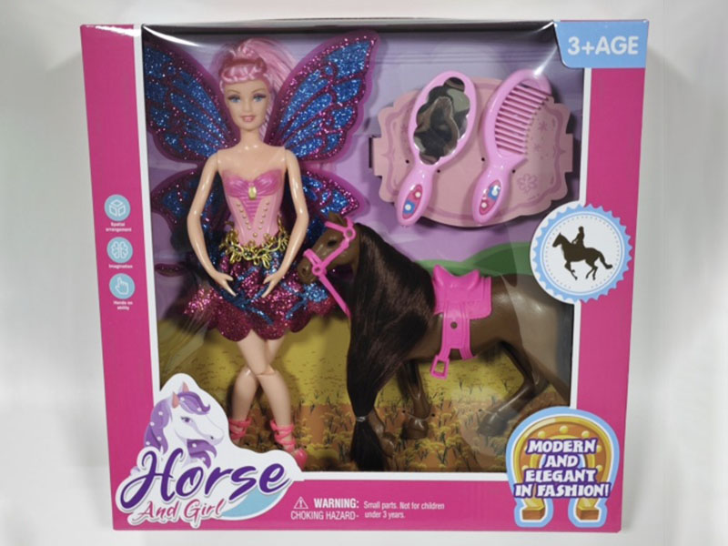 Flower Fairy With Horse (Barbie'S Feet Can Move)