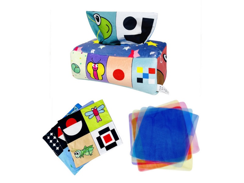Baby Early Education Insect Sound Paper Simulation Tissue Box