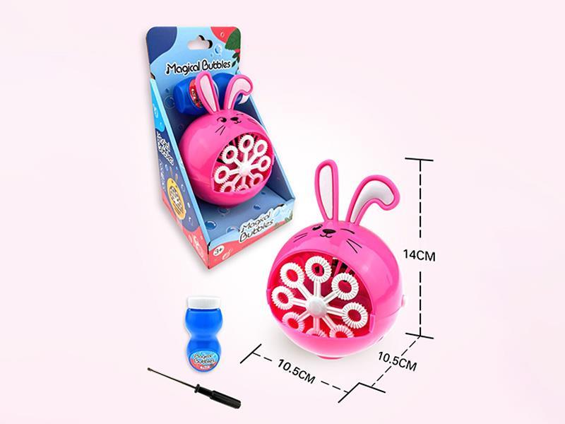 B/O Pink Rabbit Bubble Machine