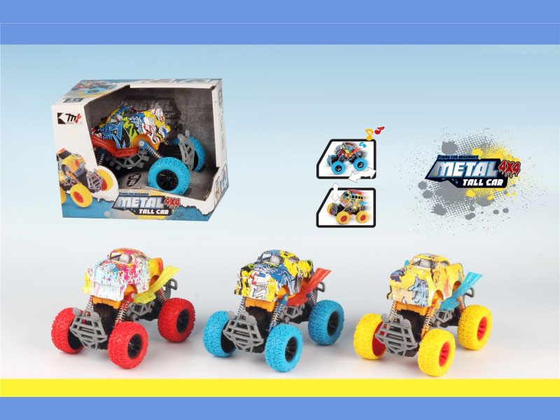 Dual-Inertia Alloy Car (With Lights And Sound