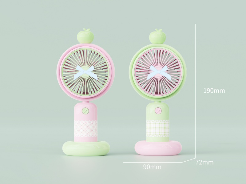 Green Apple Handheld Fan