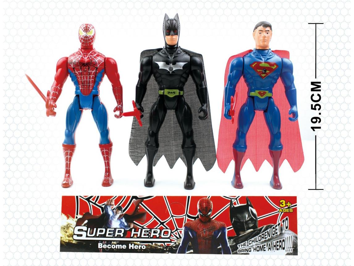 Superman/Batman/Red Spider-Man 19.5Cm Figure