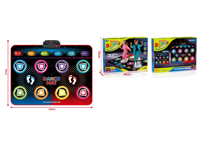 Children'S Bluetooth Light And Music (Single/Double) Dance Mat (Single Light Guide Model)