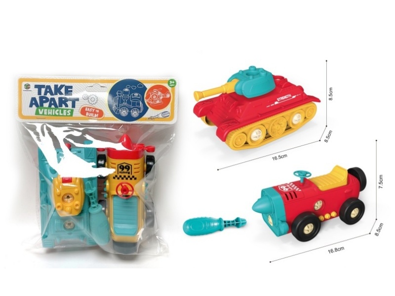 Diy Puzzle Disassembly And Assembly Car Set