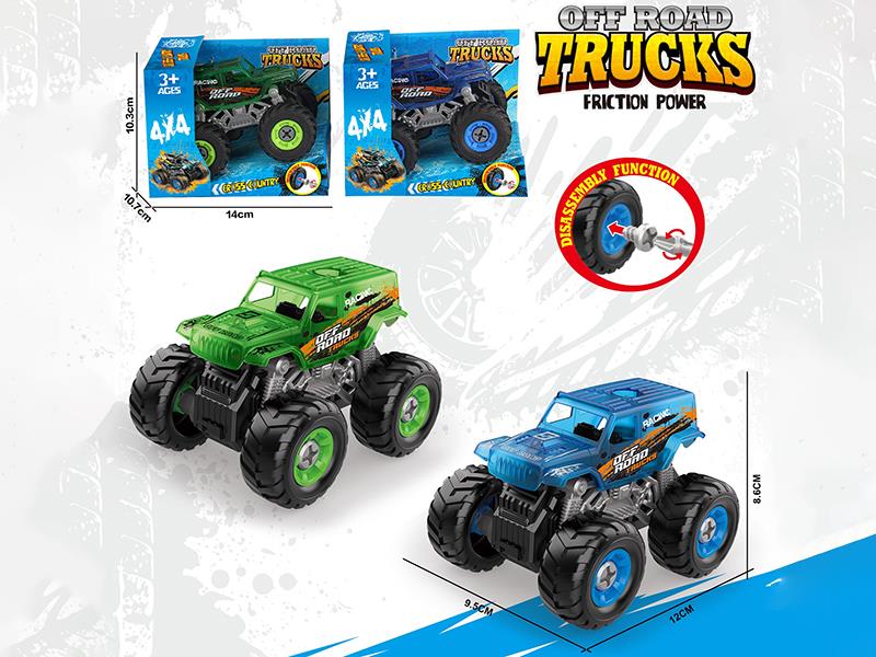 DIY Assembly Friction Transparent Wrangler Off-Road Vehicle