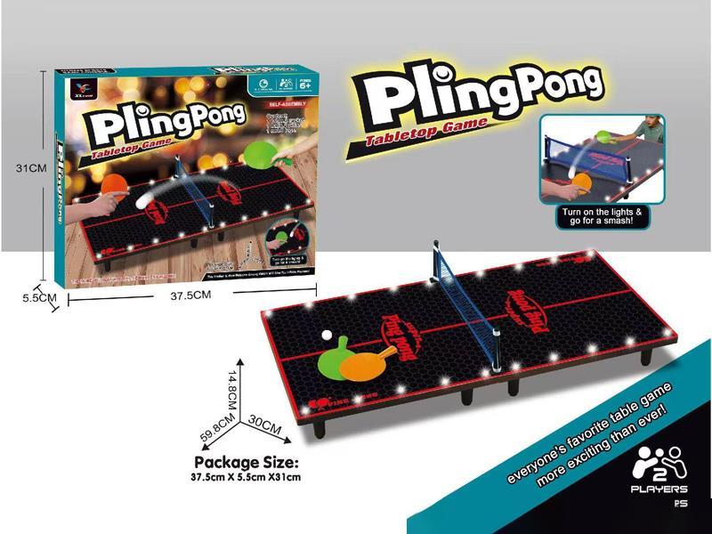 Wooden Ping-Pong Table With Light