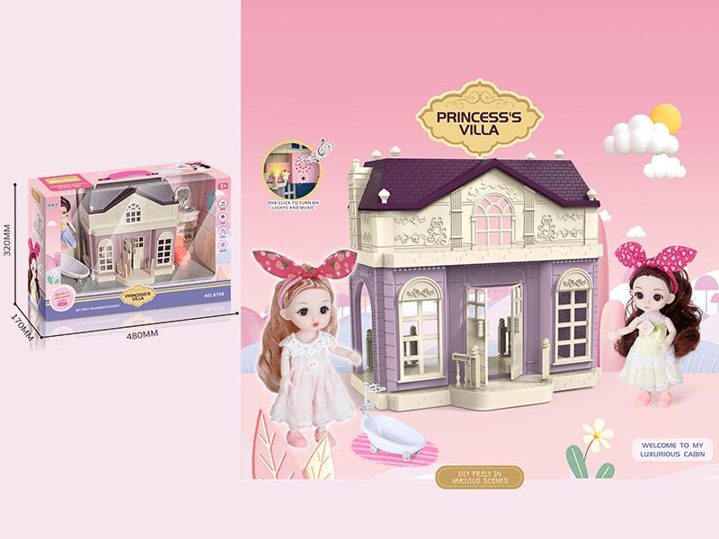 16cm Doll Villa Set