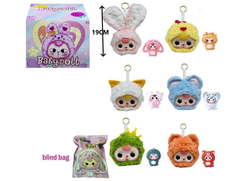 Rabbu Rubber Face Plush Doll