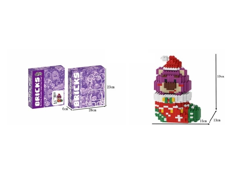 Christmas Gift Bear Building Blocks 1881Pcs