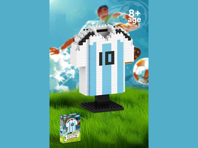 Jersey Series No. 10 Football Jersey Building Blocks 496 Pieces