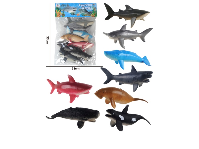 Pvc Simulates Ocean 8Pcs
