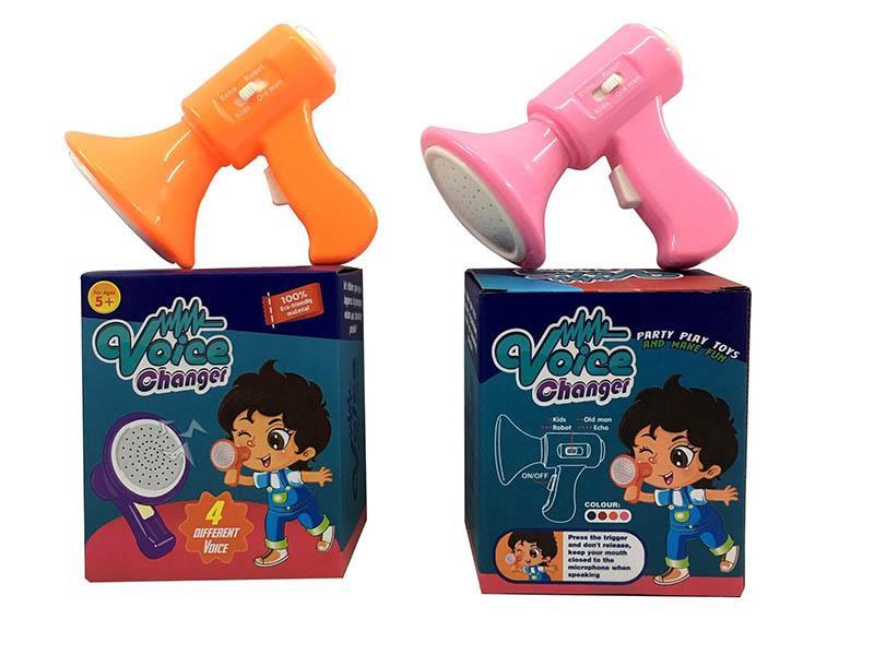 Children's Voice-Changing Loudspeaker 2-Color Mixed Set (With Electricity Iincluded)