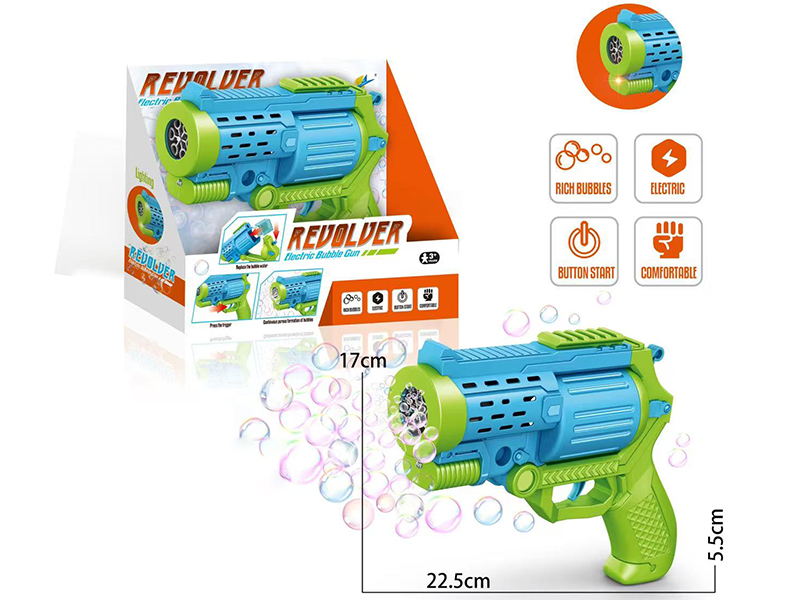 5 Hole Revolver Bubble Gun