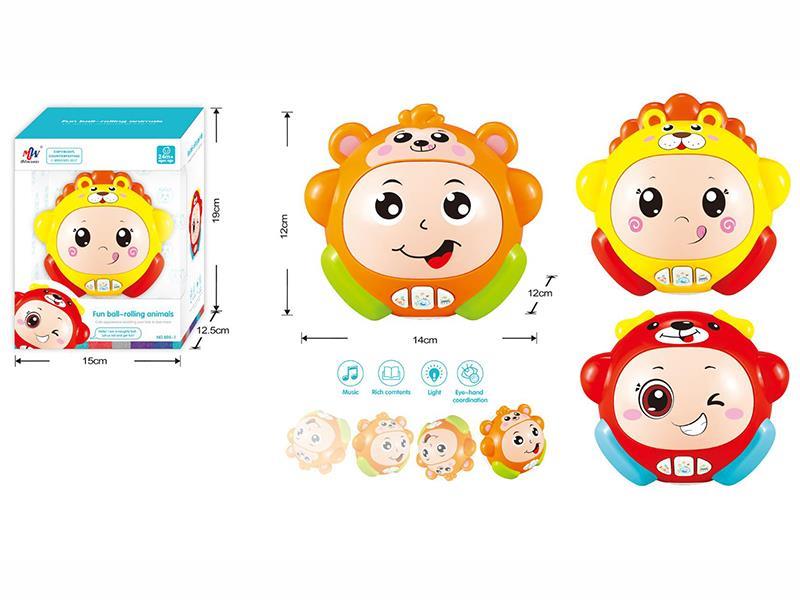 Fun Ball Rolling Animals(B/O Light And Music)