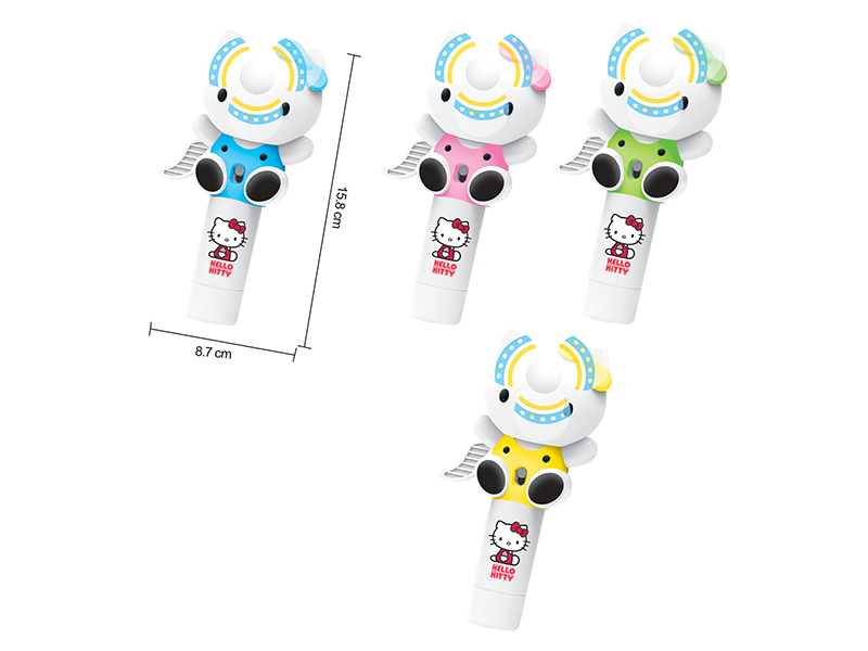 Hello Kitty Spray Hand-Pressed Fan