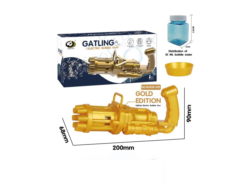 Gatling Bubble Gun (Gold)