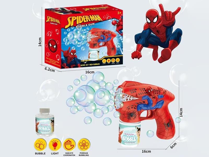 10 Holes Electric Spider-Man Bubble Gun