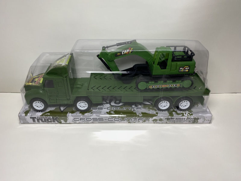 Inertial Flatbed Trailer Excavator