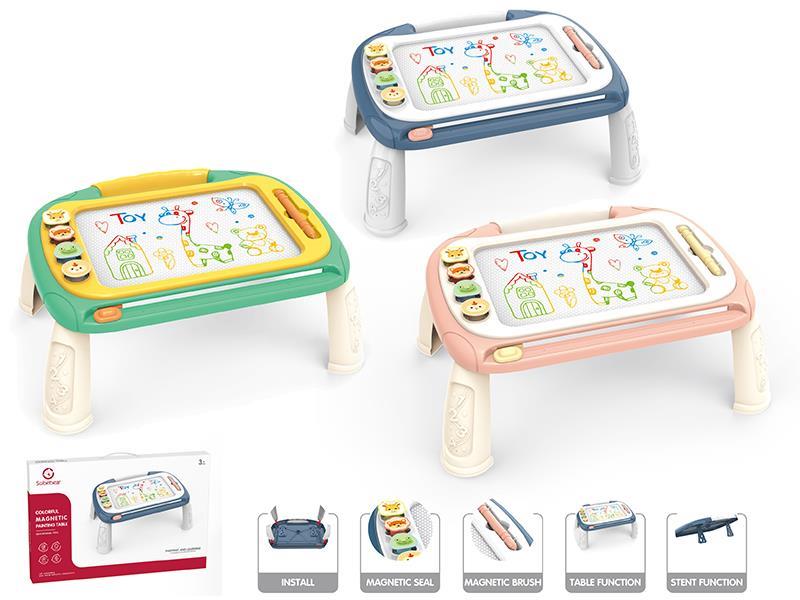 Multicolor Large Drawing Board(Table Function)